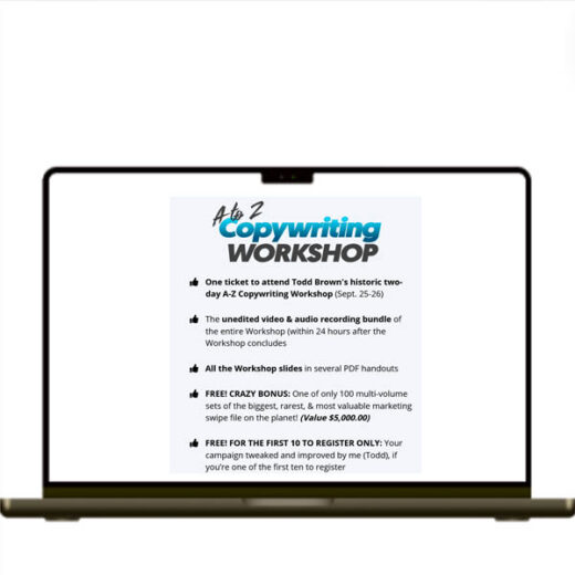 Todd Brown – A-Z Copywriting Workshop