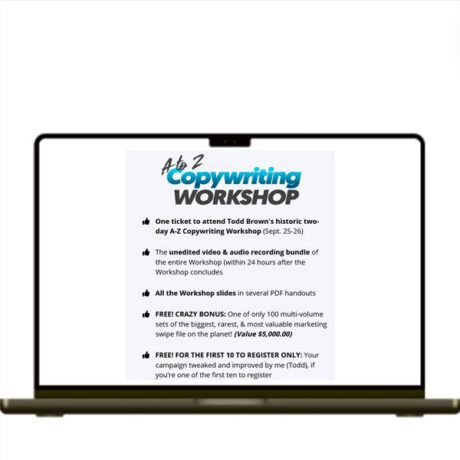 Todd Brown – A-Z Copywriting Workshop